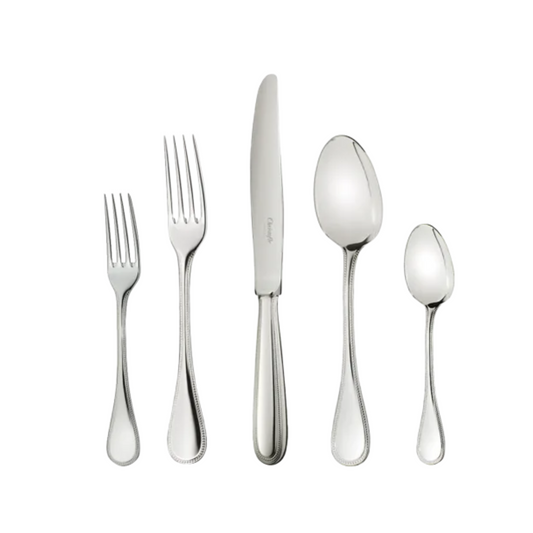 Steel Perles 5-Piece Flatware Set